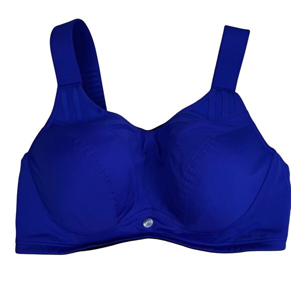 LIVI Active No Wire Molded Full Coverage Sports Bra Vibrant Blue Size 42DD - Picture 1 of 8